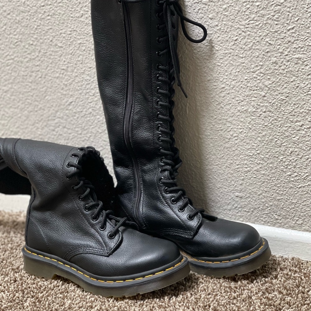1B99 VIRGINIA LEATHER MID CALF BOOTS